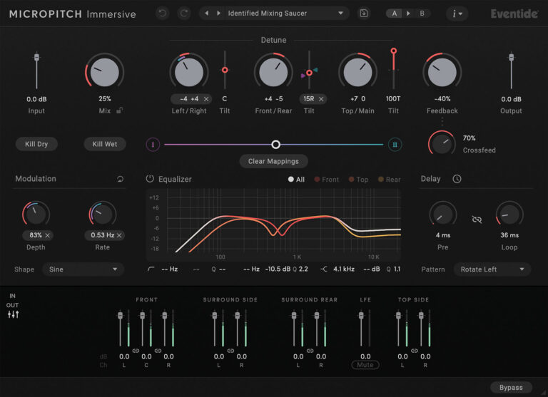 Eventide MicroPitch Immersive Plugin for Atmos Spatial Mixing